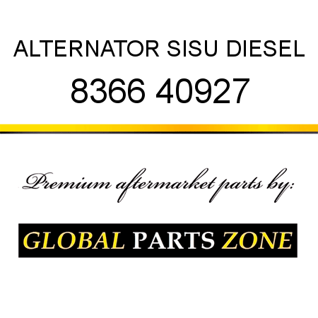 ALTERNATOR SISU DIESEL 8366 40927