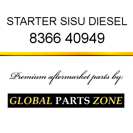 STARTER SISU DIESEL 8366 40949