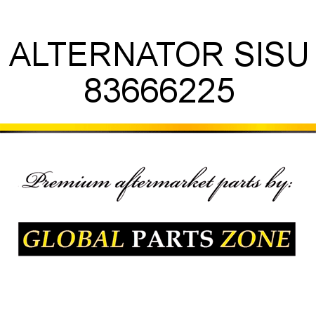 ALTERNATOR SISU 83666225