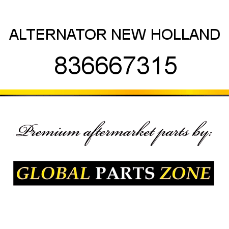 ALTERNATOR NEW HOLLAND 836667315