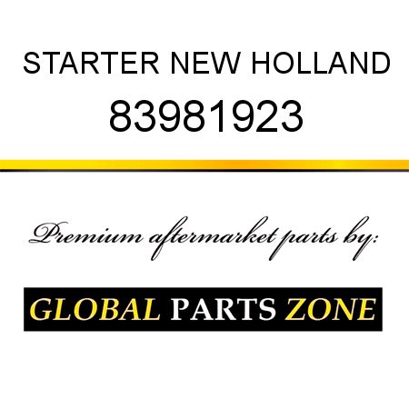 STARTER NEW HOLLAND 83981923