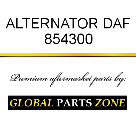 ALTERNATOR DAF 854300