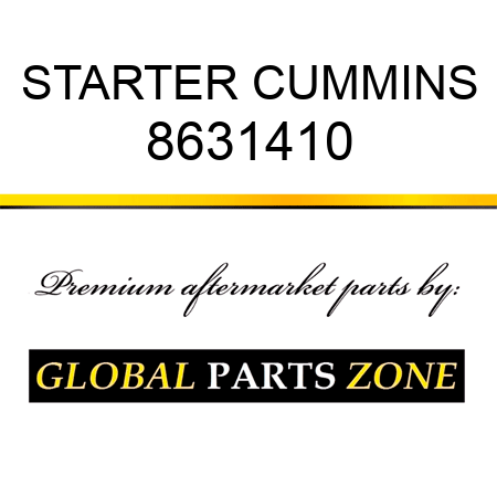 STARTER CUMMINS 8631410