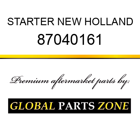 STARTER NEW HOLLAND 87040161