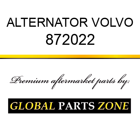 ALTERNATOR VOLVO 872022
