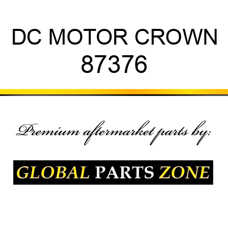 DC MOTOR CROWN 87376