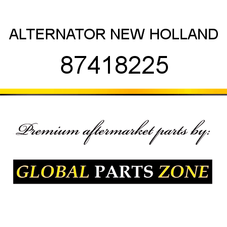 ALTERNATOR NEW HOLLAND 87418225
