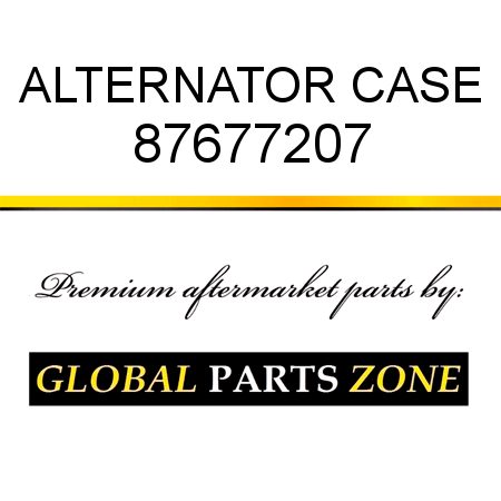 ALTERNATOR CASE 87677207