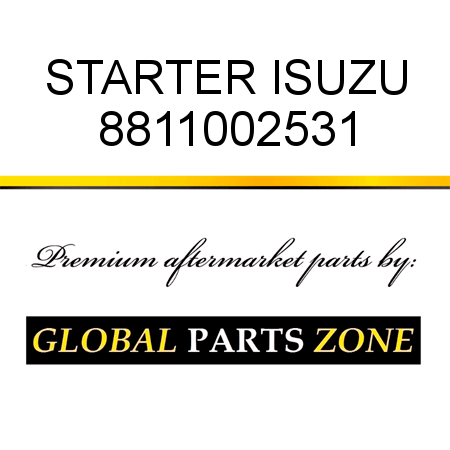 STARTER ISUZU 8811002531