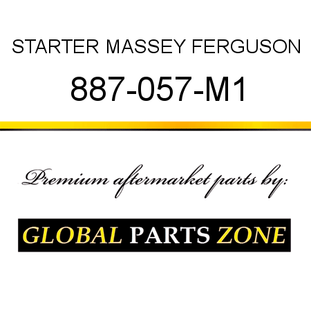 STARTER MASSEY FERGUSON 887-057-M1