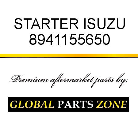 STARTER ISUZU 8941155650
