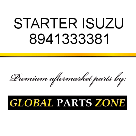 STARTER ISUZU 8941333381