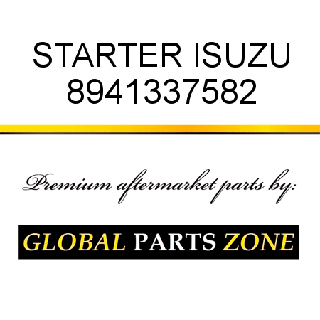 STARTER ISUZU 8941337582