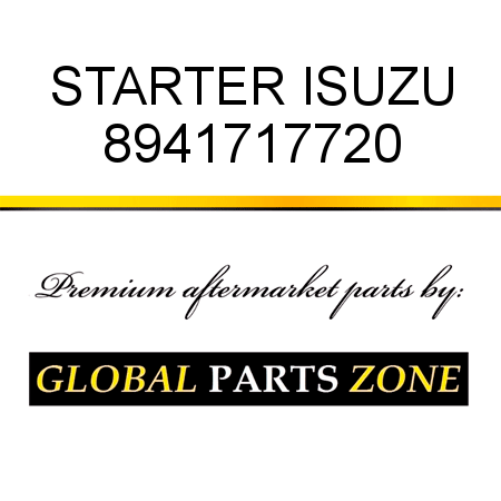 STARTER ISUZU 8941717720