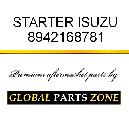 STARTER ISUZU 8942168781