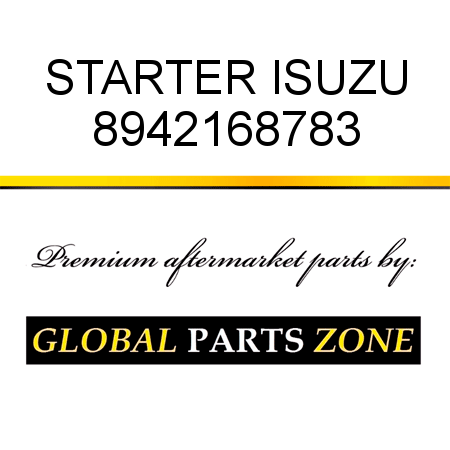 STARTER ISUZU 8942168783