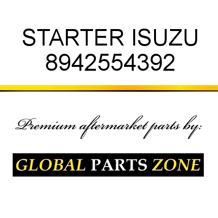 STARTER ISUZU 8942554392