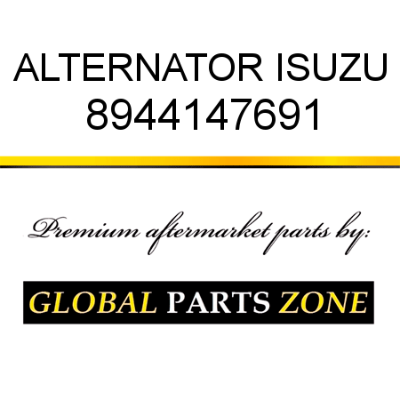 ALTERNATOR ISUZU 8944147691