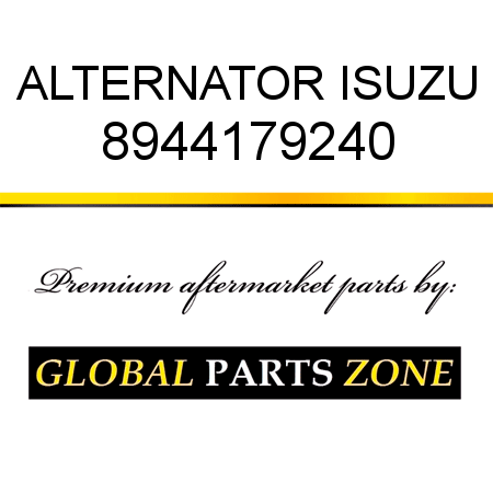 ALTERNATOR ISUZU 8944179240