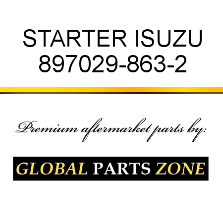 STARTER ISUZU 897029-863-2