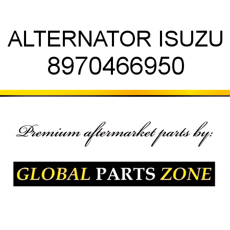 ALTERNATOR ISUZU 8970466950