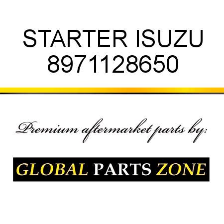STARTER ISUZU 8971128650