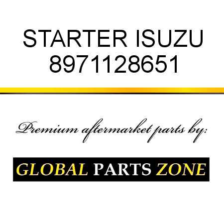 STARTER ISUZU 8971128651