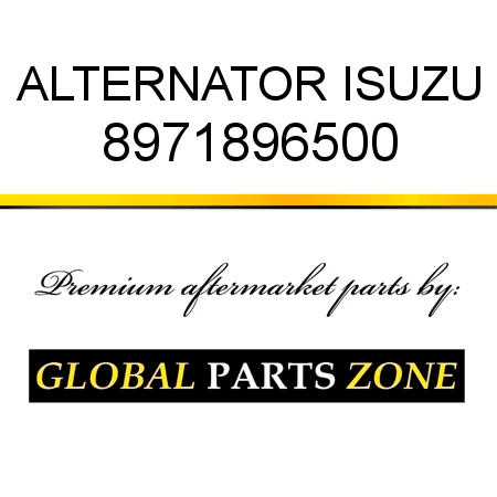 ALTERNATOR ISUZU 8971896500