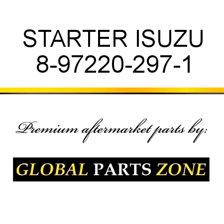 STARTER ISUZU 8-97220-297-1