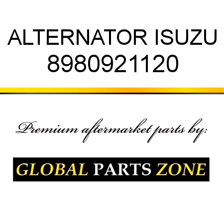 ALTERNATOR ISUZU 8980921120