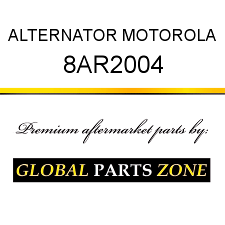 ALTERNATOR MOTOROLA 8AR2004