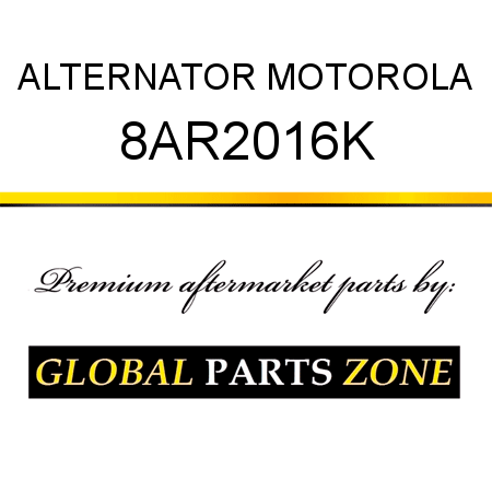 ALTERNATOR MOTOROLA 8AR2016K