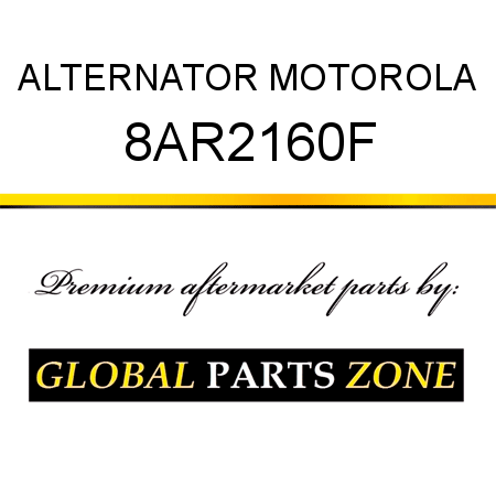 ALTERNATOR MOTOROLA 8AR2160F