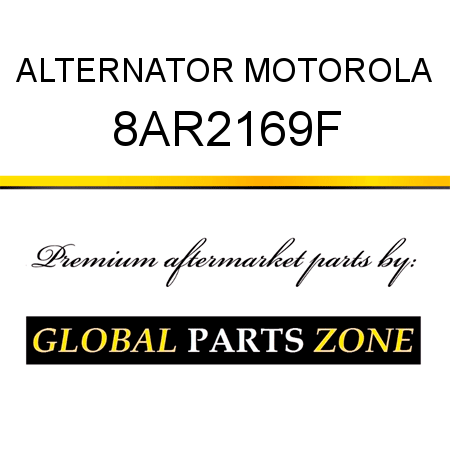 ALTERNATOR MOTOROLA 8AR2169F
