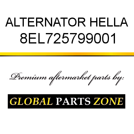 ALTERNATOR HELLA 8EL725799001