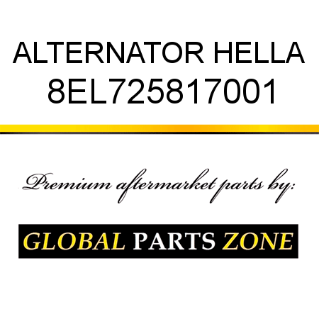 ALTERNATOR HELLA 8EL725817001
