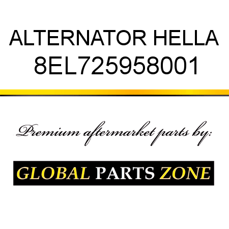 ALTERNATOR HELLA 8EL725958001