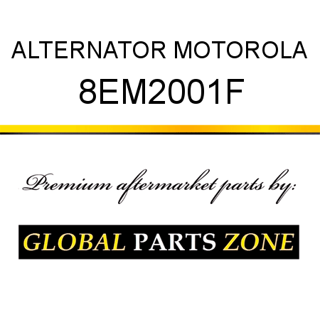 ALTERNATOR MOTOROLA 8EM2001F