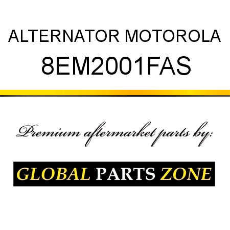 ALTERNATOR MOTOROLA 8EM2001FAS