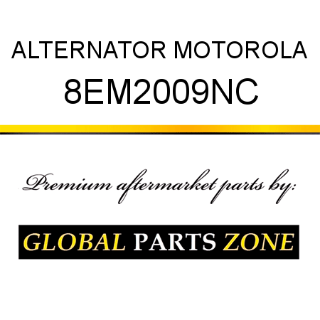 ALTERNATOR MOTOROLA 8EM2009NC