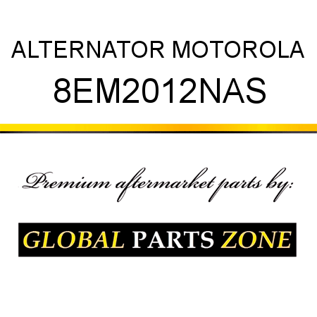 ALTERNATOR MOTOROLA 8EM2012NAS