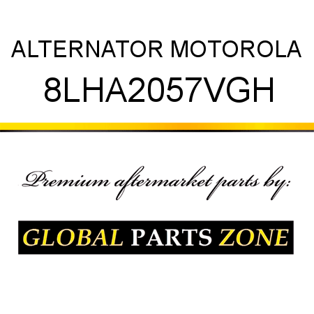ALTERNATOR MOTOROLA 8LHA2057VGH