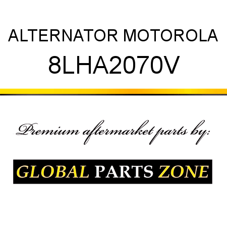 ALTERNATOR MOTOROLA 8LHA2070V