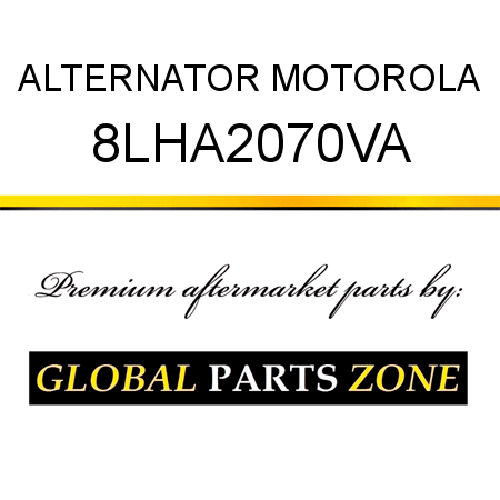 ALTERNATOR MOTOROLA 8LHA2070VA