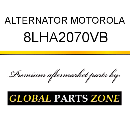 ALTERNATOR MOTOROLA 8LHA2070VB