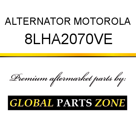 ALTERNATOR MOTOROLA 8LHA2070VE