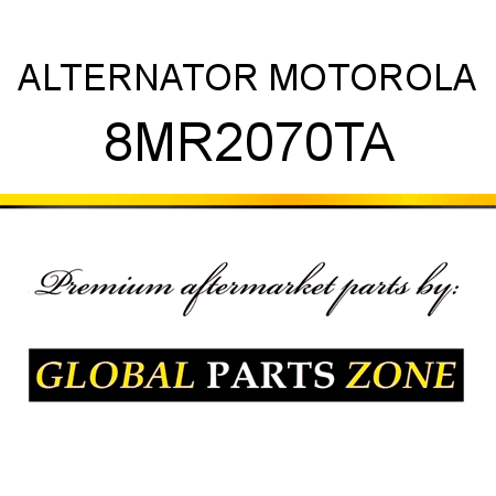 ALTERNATOR MOTOROLA 8MR2070TA