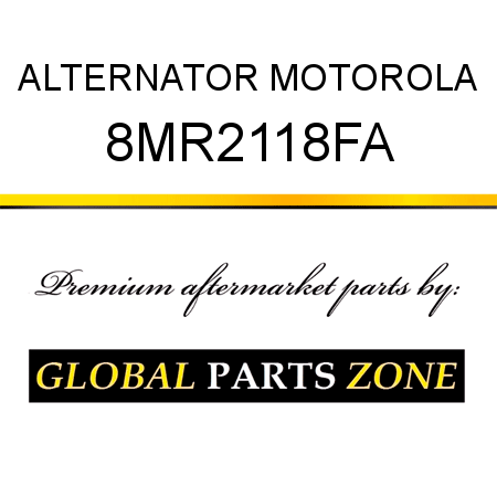 ALTERNATOR MOTOROLA 8MR2118FA