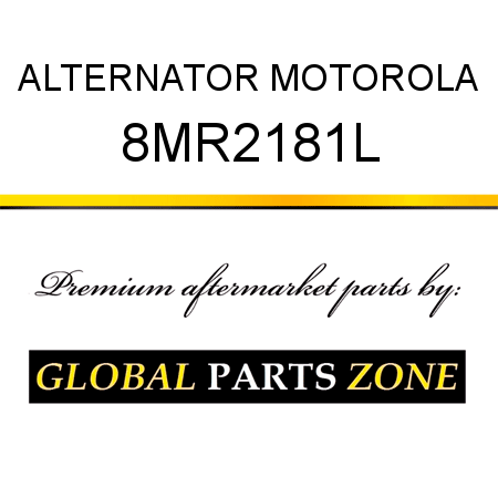 ALTERNATOR MOTOROLA 8MR2181L