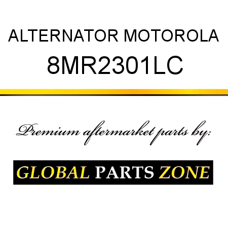 ALTERNATOR MOTOROLA 8MR2301LC